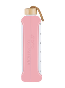 KiCA Hydro Glass 1000 ml glass bottle - pink